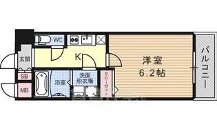 レジュールアッシュPREMIUMTWIN-1【7階】の間取り