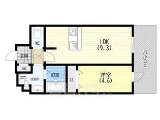 プレサンス THE 神戸【12階】の間取り