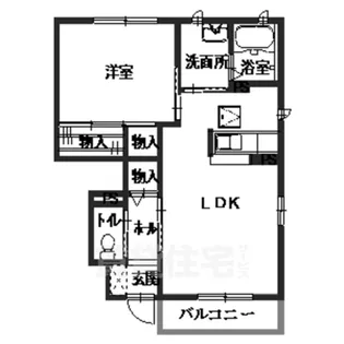 フェリーチェB【1階】の間取り
