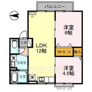 アネーバ大和A【1階】の間取り