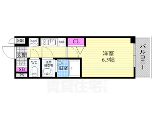 プレサンス京都二条 京華【3階】の間取り