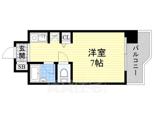 シンセリティ野中【5階】の間取り