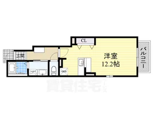 ウェストン遠若【1階】の間取り