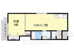 大阪府堺市堺区桜之町東1丁【アパート】の間取り