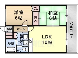 メゾンラヴィ【405号室】の間取り