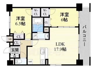 セノアタワー新大阪【15階】の間取り