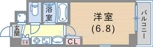 エステムコート新神戸エリタージュ【8階】の間取り