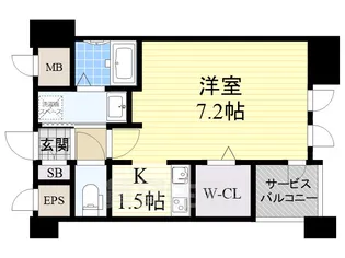 エンクレスト博多GATE【3階】の間取り
