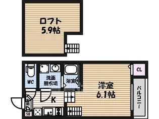 アーバンコート堀田【1階】の間取り