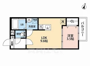 ラポート日比野【3階】の間取り