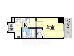 エスリード新大阪【10階】の間取り