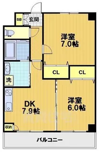 サンローラン吉祥院【5階】の間取り