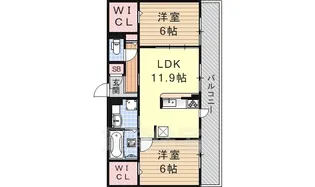 フォルトゥーナM【2階】の間取り