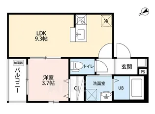 Embellir Trois(アンベリールトロワ)【3階】の間取り