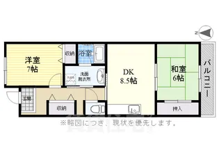 スエルテ菊住【3階】の間取り