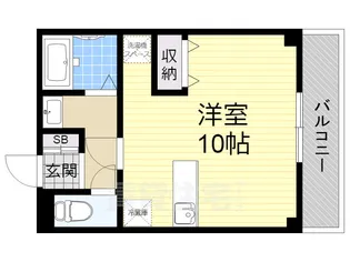 フェイム瀬田【1階】の間取り
