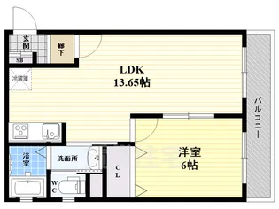 シャトー中島本館【3階】の間取り