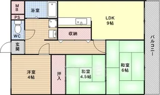 ミリカハイツ【3階】の間取り