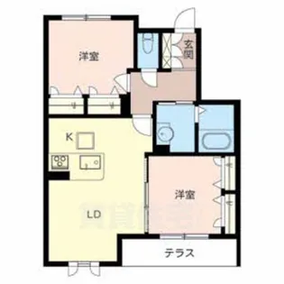 大阪府堺市南区豊田【アパート】の間取り