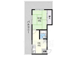 福田ポリス【5階】の間取り