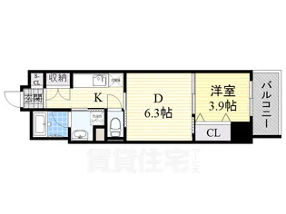 レジデンス上前津スクエア【10階】の間取り