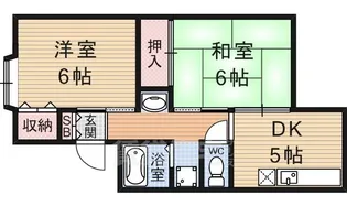 ルミネス瀬田【106号室】の間取り