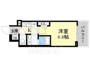 大阪府大阪市都島区中野町4丁目【マンション】の間取り
