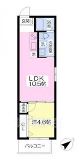 大阪府大阪市住吉区大領5丁目【アパート】の間取り