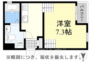 1DKの間取り画像