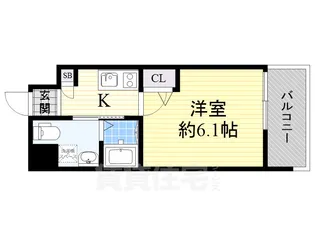 Live Casa 上新庄【5階】の間取り