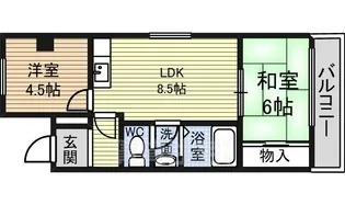 コーポ牛巻【3階】の間取り