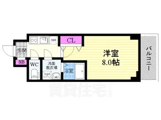 ドミールコート伏見桃山【4階】の間取り