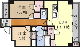 TRI-STAGE (トライステージ)【3階】の間取り