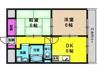 ラセーヌ桂【3階】の間取り