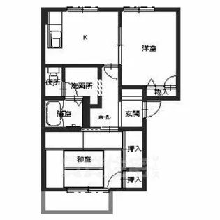 ルミナスコートトヨクB【103号室】の間取り