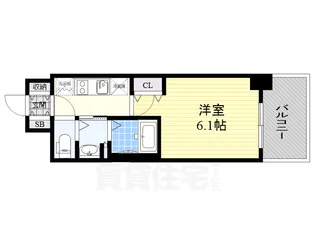 エステムコート名古屋栄プレシャス【3階】の間取り