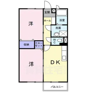 メゾンド・アスカA棟【2階】の間取り