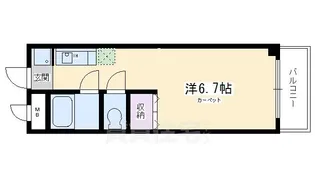 ハーベストコート二条【2階】の間取り