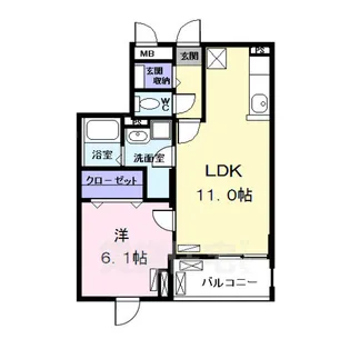 しらさぎ【3階】の間取り