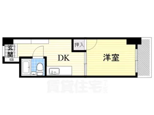 東三国グランドハイツ北【8階】の間取り
