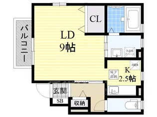 カーサフェリーチェ【1階】の間取り