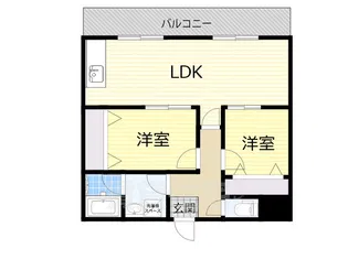 ルミナス大美野【1階】の間取り