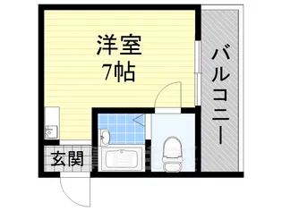 東三国エンシンビル(旧Perfect Life東三国)【6階】の間取り