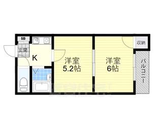 ランズベリー御殿山【2階】の間取り