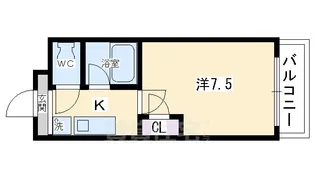 ハイツ山ノ内【3階】の間取り