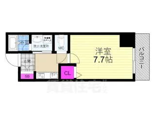 アスヴェル京都西大路御池【1階】の間取り