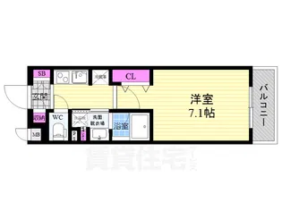 ベラジオ堀川今出川2【4階】の間取り