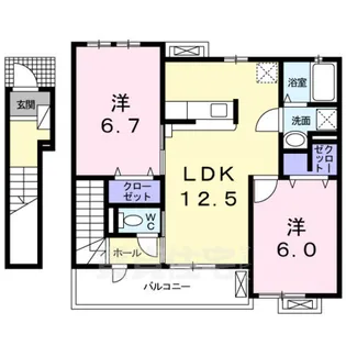 プリムローズ Shizu【2階】の間取り