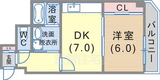 ロンシャンハイツ【302号室】の間取り
