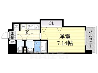 Luxe布施駅前【5階】の間取り